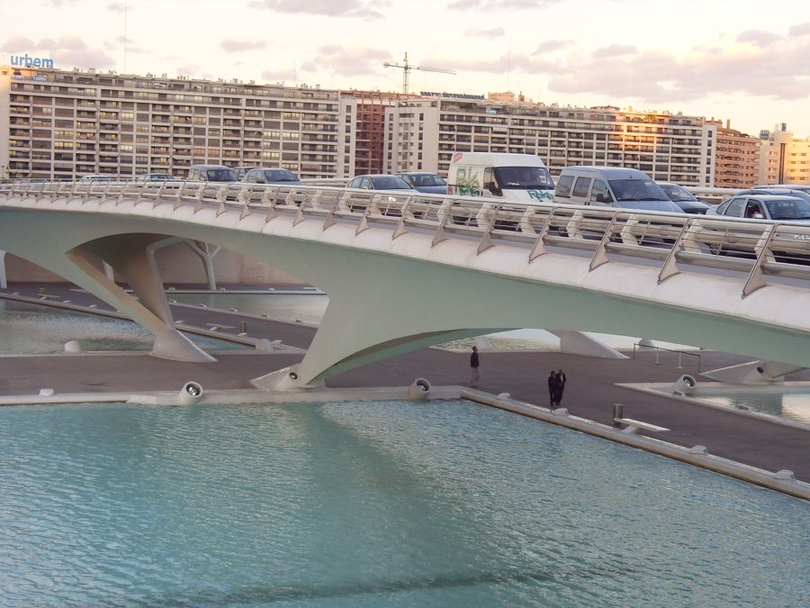 Brücke in der Stadt der Künste und der Wissenschaften, València